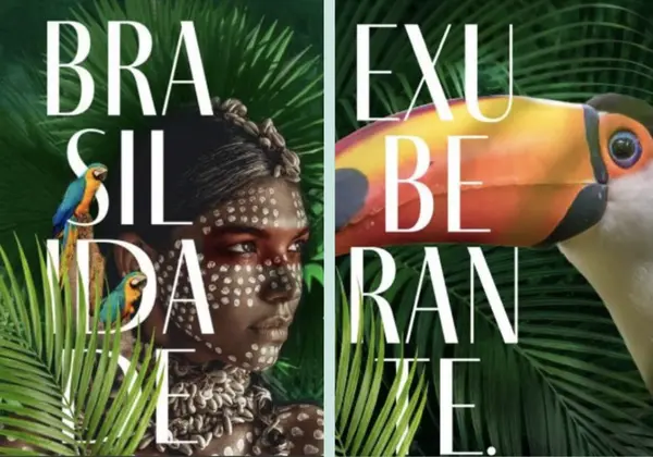 indio e animais exóticos brasileiros